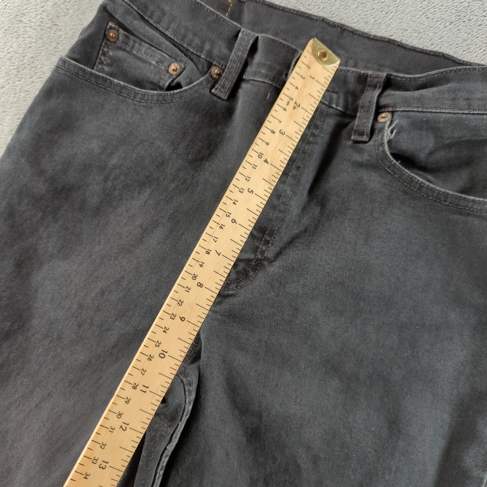 Vintage 90s Levis 550 Jeans Womens 10 (Fits 27x27) Black Faded Skater Brazil Y2K - Picture 7 of 13